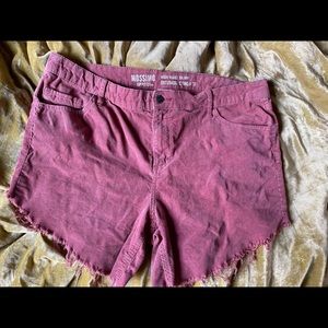 PLUS SIZE DISTRESSED BROW Corduroy high waisted
